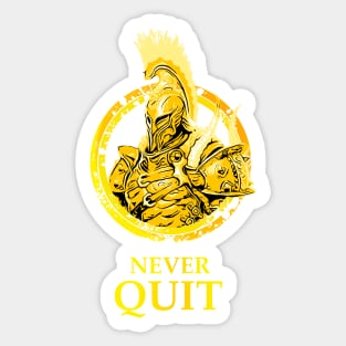 Warrior: Never Quit Sticker